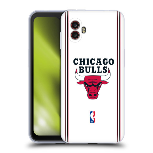 NBA Chicago Bulls Logo White Design Soft Gel Case for Samsung Galaxy Xcover6 Pro/Pro2