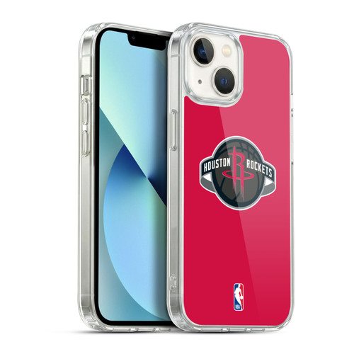NBA Houston Rockets Logo Red Soft Gel Case for Apple iPhone 13