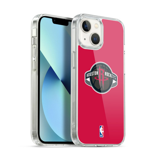 NBA Houston Rockets Logo Red Soft Gel Case for Apple iPhone 13