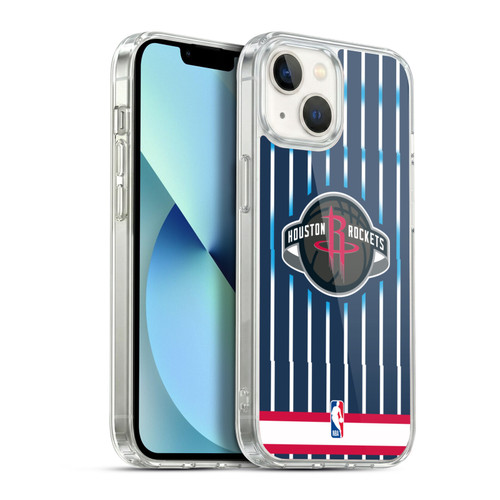 NBA Houston Rockets Logo Retro Design Soft Gel Case for Apple iPhone 13