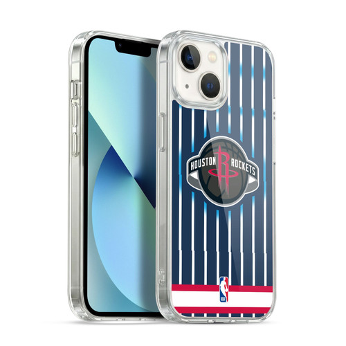 NBA Houston Rockets Logo Retro Design Soft Gel Case for Apple iPhone 13