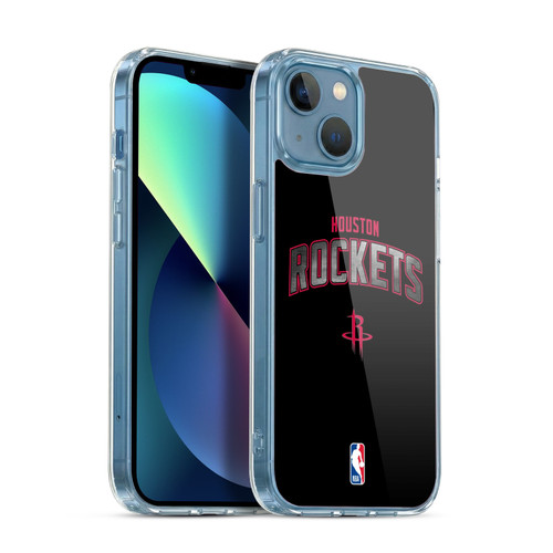 NBA Houston Rockets Logo Black Soft Gel Case for Apple iPhone 13 Mini & MagSafe