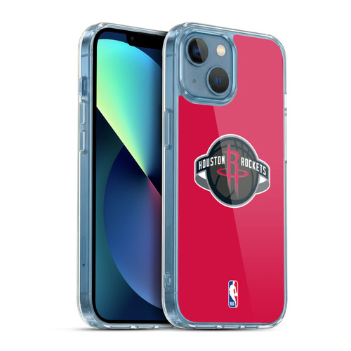 NBA Houston Rockets Logo Red Soft Gel Case for Apple iPhone 13 Mini & MagSafe