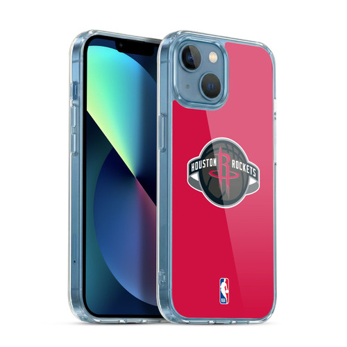 NBA Houston Rockets Logo Red Soft Gel Case for Apple iPhone 13 Mini & MagSafe