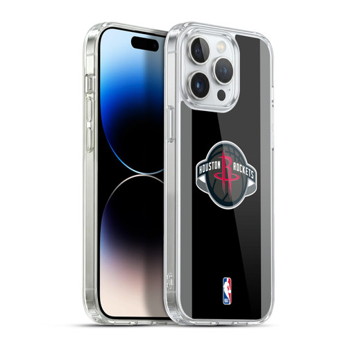 NBA Houston Rockets Logo Black Design Soft Gel Case for Apple iPhone 13 Pro Max & MagSafe