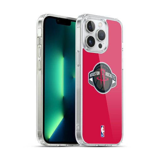NBA Houston Rockets Logo Red Soft Gel Case for Apple iPhone 13 Pro Max & MagSafe