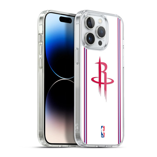 NBA Houston Rockets Logo White Design Soft Gel Case for Apple iPhone 13 Pro Max & MagSafe
