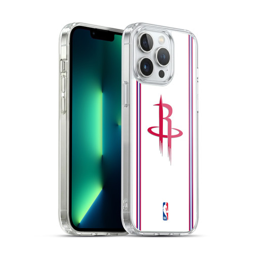 NBA Houston Rockets Logo White Design Soft Gel Case for Apple iPhone 13 Pro Max & MagSafe