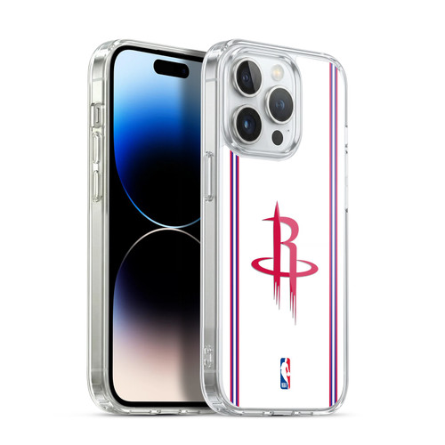 NBA Houston Rockets Logo White Design Soft Gel Case for Apple iPhone 13 Pro & MagSafe