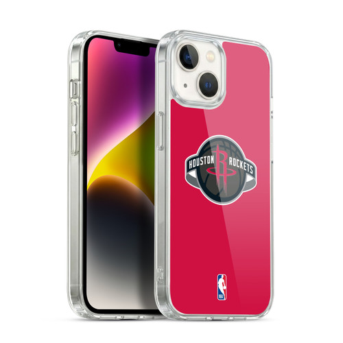 NBA Houston Rockets Logo Red Soft Gel Case for Apple iPhone 14