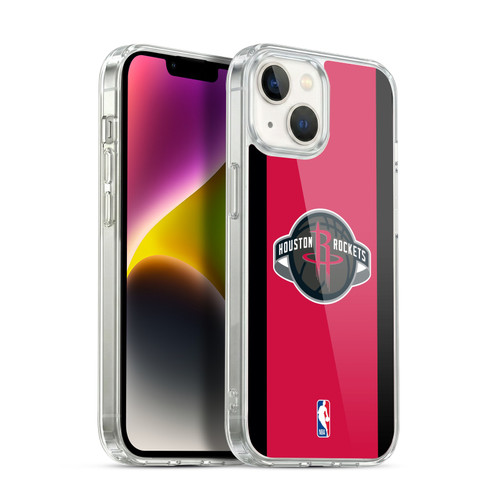 NBA Houston Rockets Logo Red Design Soft Gel Case for Apple iPhone 14