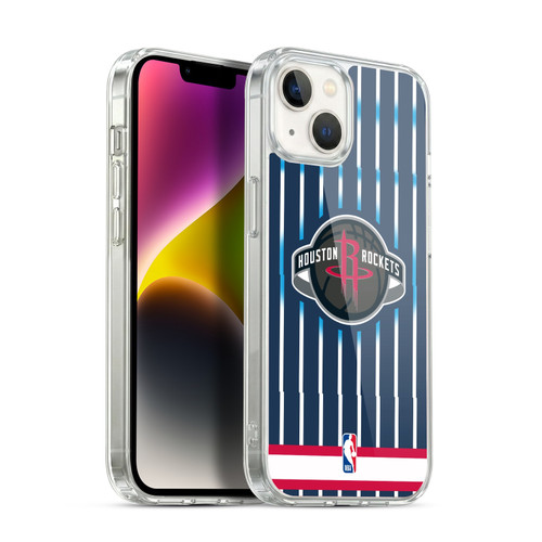 NBA Houston Rockets Logo Retro Design Soft Gel Case for Apple iPhone 14 Plus & MagSafe