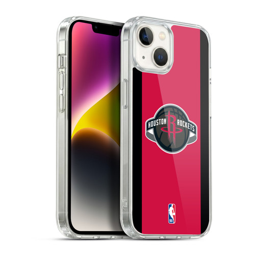 NBA Houston Rockets Logo Red Design Soft Gel Case for Apple iPhone 14 Plus & MagSafe