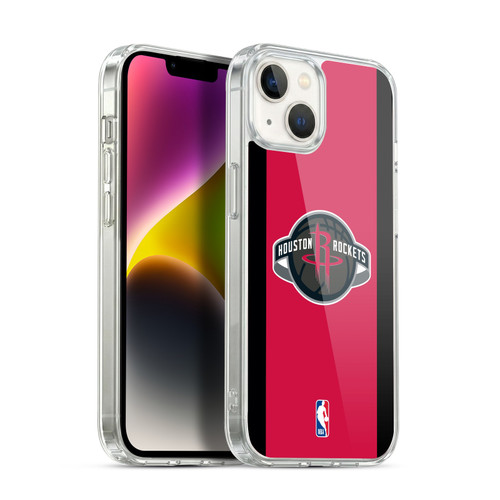 NBA Houston Rockets Logo Red Design Soft Gel Case for Apple iPhone 14 Plus & MagSafe