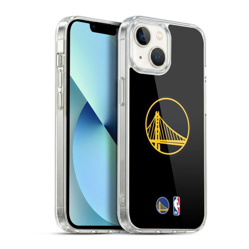 NBA Golden State Warriors Logo Black Design Soft Gel Case for Apple iPhone 13