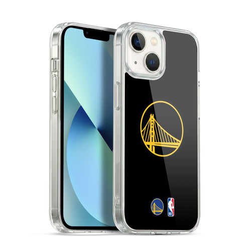 NBA Golden State Warriors Logo Black Design Soft Gel Case for Apple iPhone 13