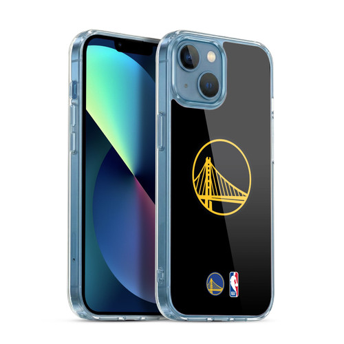 NBA Golden State Warriors Logo Black Design Soft Gel Case for Apple iPhone 13 Mini & MagSafe