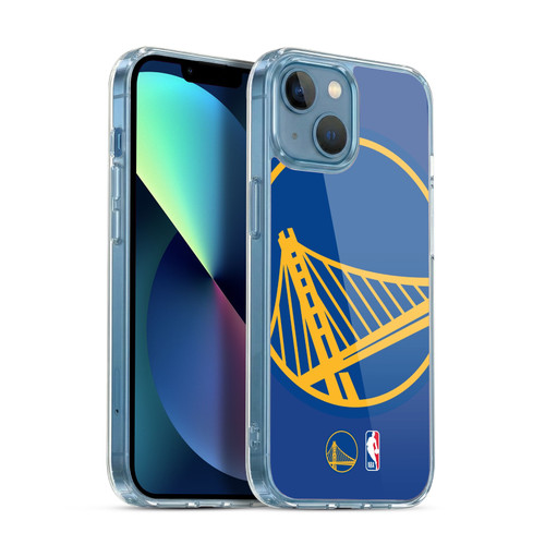 NBA Golden State Warriors Logo Oversized Soft Gel Case for Apple iPhone 13 Mini & MagSafe