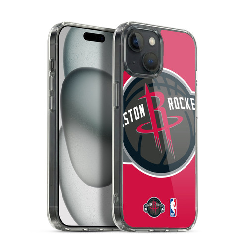 NBA Houston Rockets Logo Oversized Soft Gel Case for Apple iPhone 15 & MagSafe