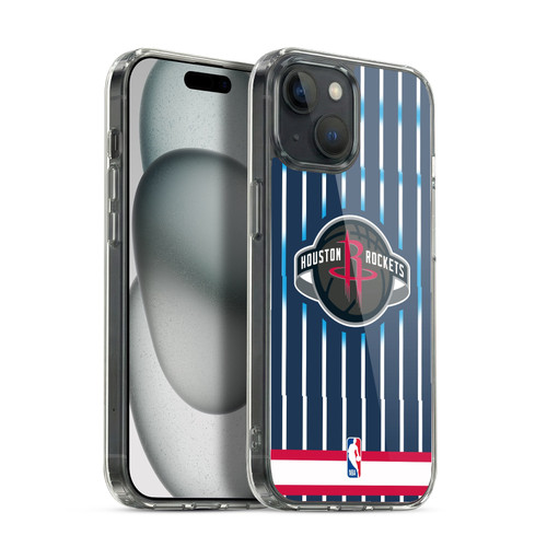 NBA Houston Rockets Logo Retro Design Soft Gel Case for Apple iPhone 15 & MagSafe