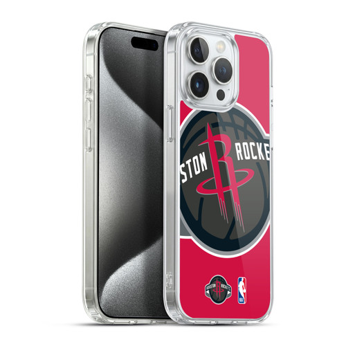 NBA Houston Rockets Logo Oversized Soft Gel Case for Apple iPhone 15 Pro Max & MagSafe