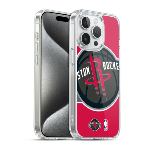 NBA Houston Rockets Logo Oversized Soft Gel Case for Apple iPhone 15 Pro & MagSafe