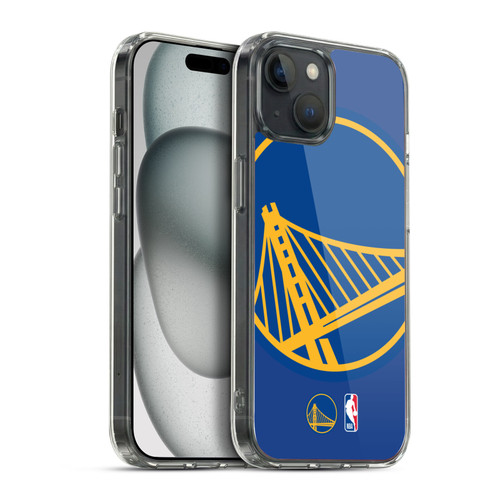 NBA Golden State Warriors Logo Oversized Soft Gel Case for Apple iPhone 15 Plus & MagSafe