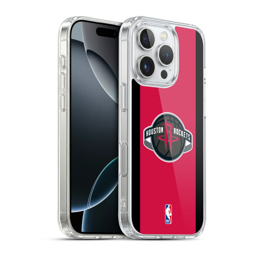 NBA Houston Rockets Logo Red Design Soft Gel Case for Apple iPhone 16 Pro & MagSafe