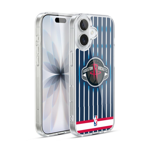 NBA Houston Rockets Logo Retro Design Soft Gel Case for Apple iPhone 17