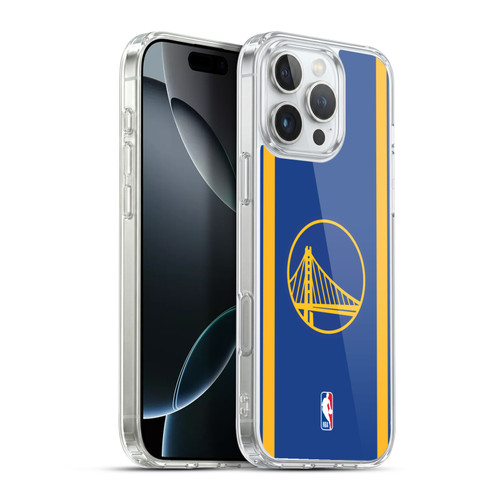 NBA Golden State Warriors Logo Blue Design Soft Gel Case for Apple iPhone 16 Pro Max & MagSafe