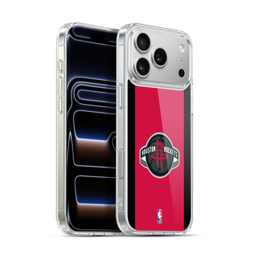 NBA Houston Rockets Logo Red Design Soft Gel Case for Apple iPhone 17 Pro Max