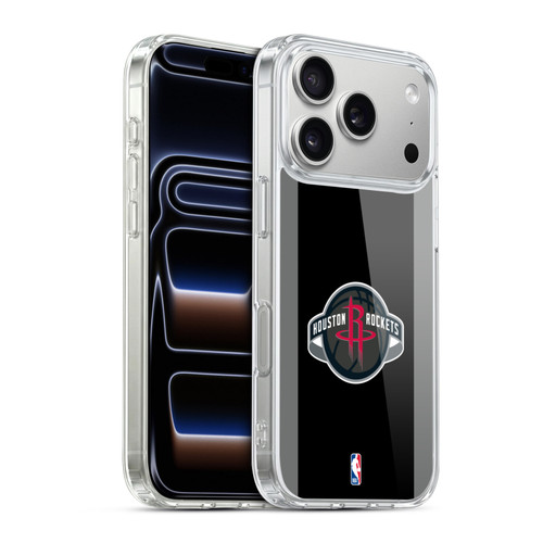 NBA Houston Rockets Logo Black Design Soft Gel Case for Apple iPhone 17 Pro