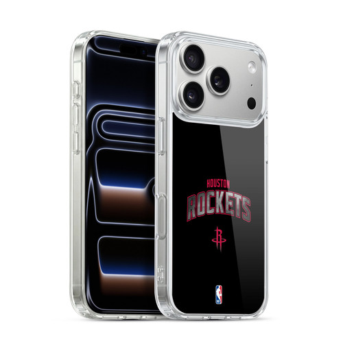 NBA Houston Rockets Logo Black Soft Gel Case for Apple iPhone 17 Pro