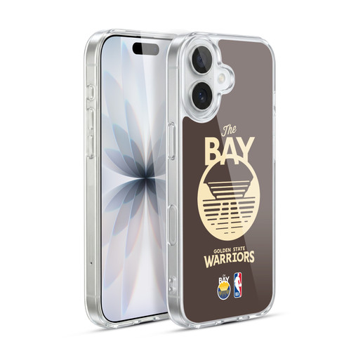 NBA Golden State Warriors Logo Brown Design Soft Gel Case for Apple iPhone 17