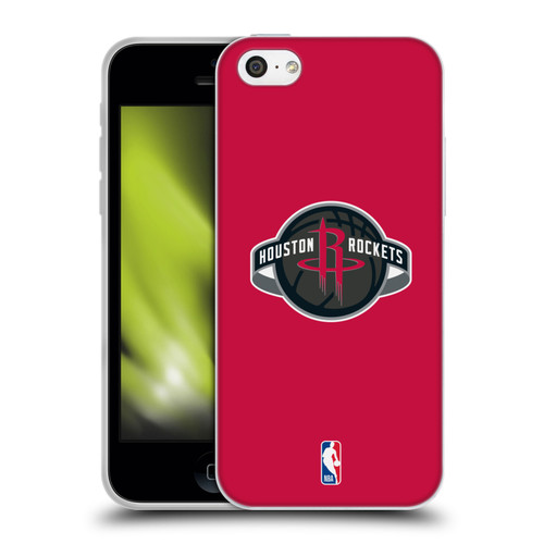 NBA Houston Rockets Logo Red Soft Gel Case for Apple iPhone 5c