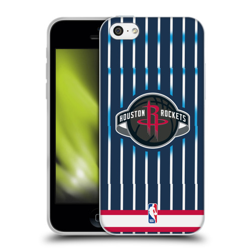 NBA Houston Rockets Logo Retro Design Soft Gel Case for Apple iPhone 5c