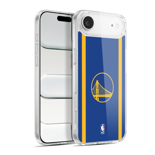 NBA Golden State Warriors Logo Blue Design Soft Gel Case for Apple iPhone 17 Air