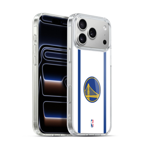 NBA Golden State Warriors Logo White Design Soft Gel Case for Apple iPhone 17 Pro Max