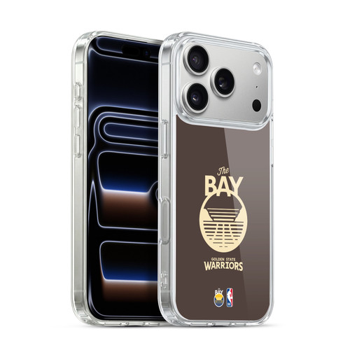 NBA Golden State Warriors Logo Brown Design Soft Gel Case for Apple iPhone 17 Pro