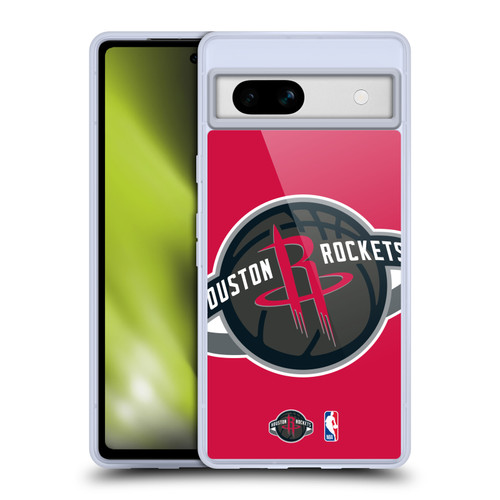 NBA Houston Rockets Logo Oversized Soft Gel Case for Google Pixel 7a