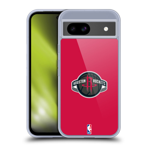 NBA Houston Rockets Logo Red Soft Gel Case for Google Pixel 8a