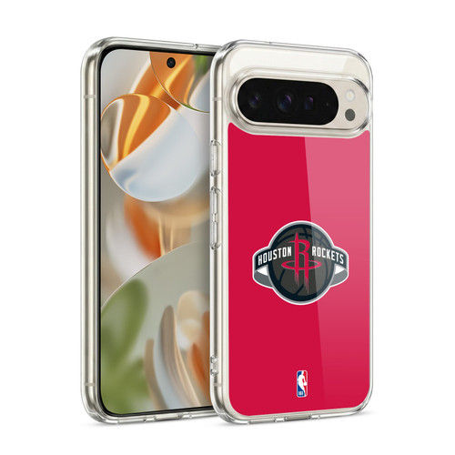 NBA Houston Rockets Logo Red Soft Gel Case for Google Pixel 9 / Pixel 9 Pro