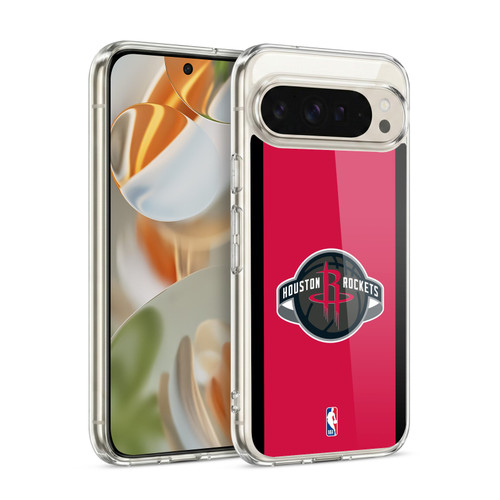 NBA Houston Rockets Logo Red Design Soft Gel Case for Google Pixel 9 / Pixel 9 Pro