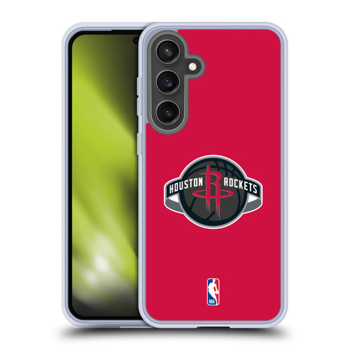 NBA Houston Rockets Logo Red Soft Gel Case for Samsung Galaxy S24 FE & MagSafe
