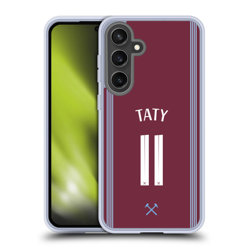 West Ham United FC 2025/26 Players Home Kit Taty Castellanos Soft Gel Case for Samsung Galaxy S24 FE & MagSafe