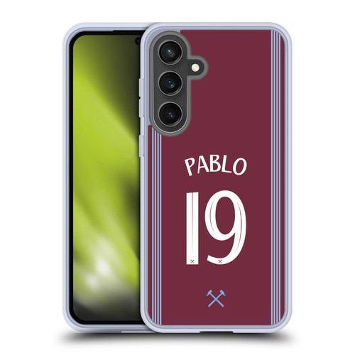 West Ham United FC 2025/26 Players Home Kit Pablo Felipe Soft Gel Case for Samsung Galaxy S24 FE & MagSafe