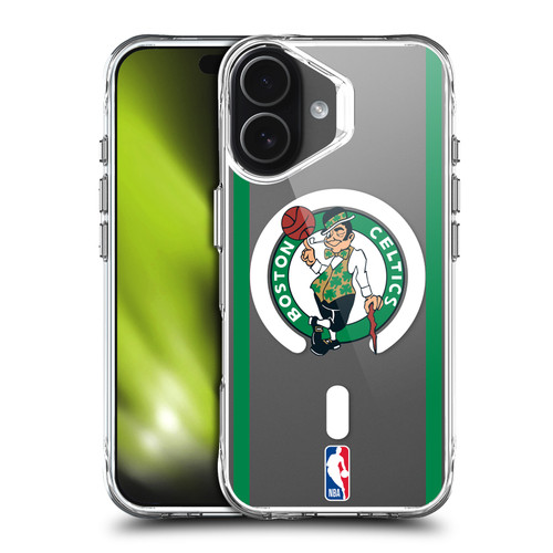 NBA Boston Celtics Logo Black Green Design Text SHOCKPROOF BUMPER CASE COMPATIBLE WITH Apple iPhone 17 & MAGSAFE