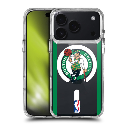 NBA Boston Celtics Logo Black Green Design Text SHOCKPROOF BUMPER CASE COMPATIBLE WITH Apple iPhone 17 Pro & MAGSAFE