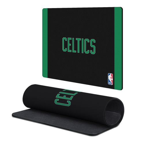 NBA Boston Celtics Logo Black Green Design Gaming Office Desk PC Keyboard Mouse Mat Pad 9.84 x 11.81 x 0.12 inches (250 x 300 mm) - S