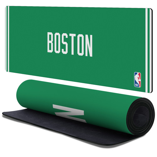 NBA Boston Celtics Logo Green Design Gaming Office Desk PC Keyboard Mouse Mat Pad 37.4 x 15.75 x 0.16 inches (900 x 400 mm) - XL